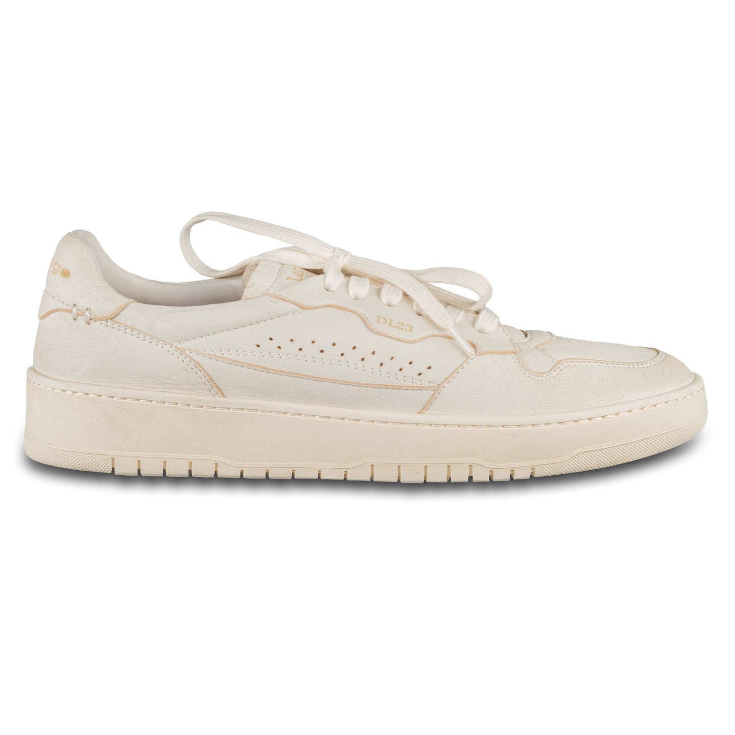 Lemargo Herren Leder Sneaker beige Modell HB01A Cervo Osso, Hirschleder, Außenseite