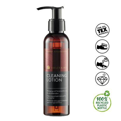 Solitaire Amber Collection: "Cleaning Lotion" Set (140 ml) - Reinigung und Fleckenenentfernung (Art. 901367), Ansicht der Flasche mit Cleaning Lotion