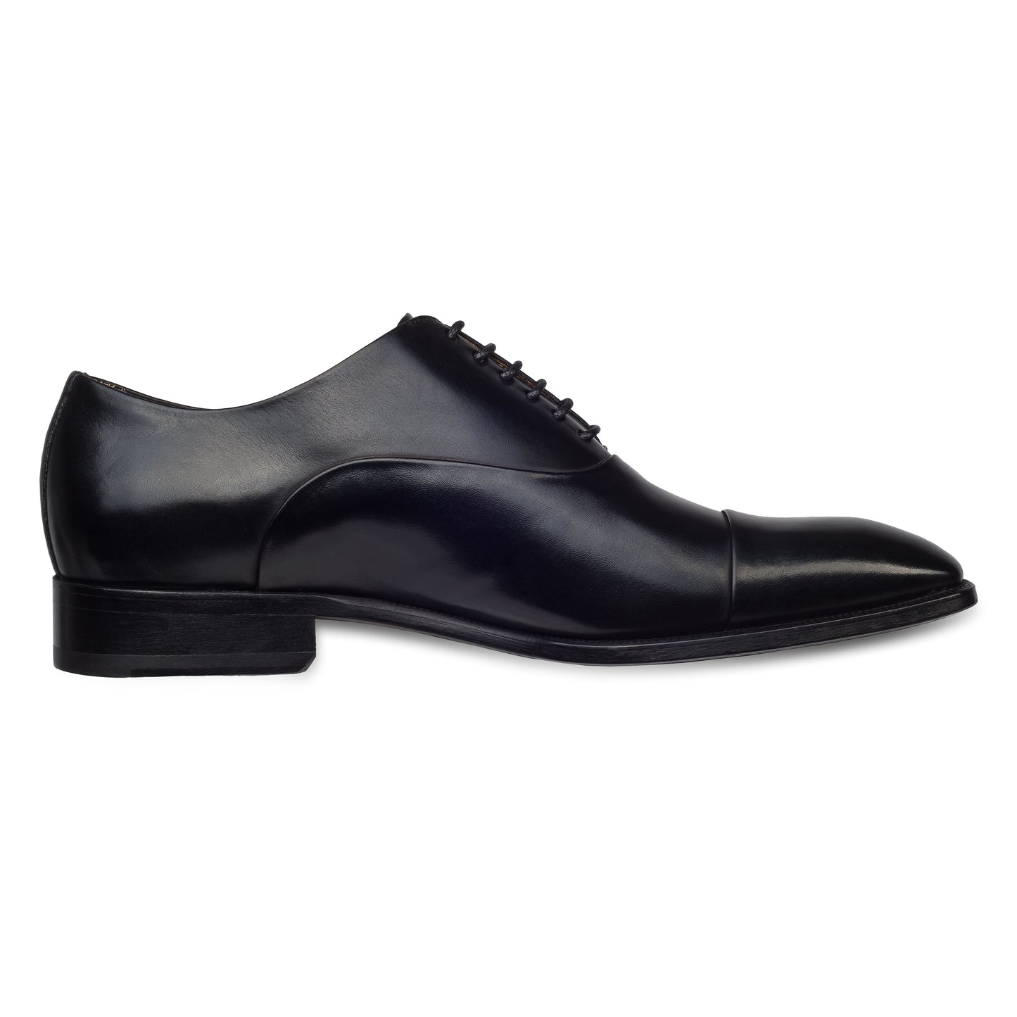 BRECOS Anzugschuhe | Captoe Oxford schwarz, Durchgenäht