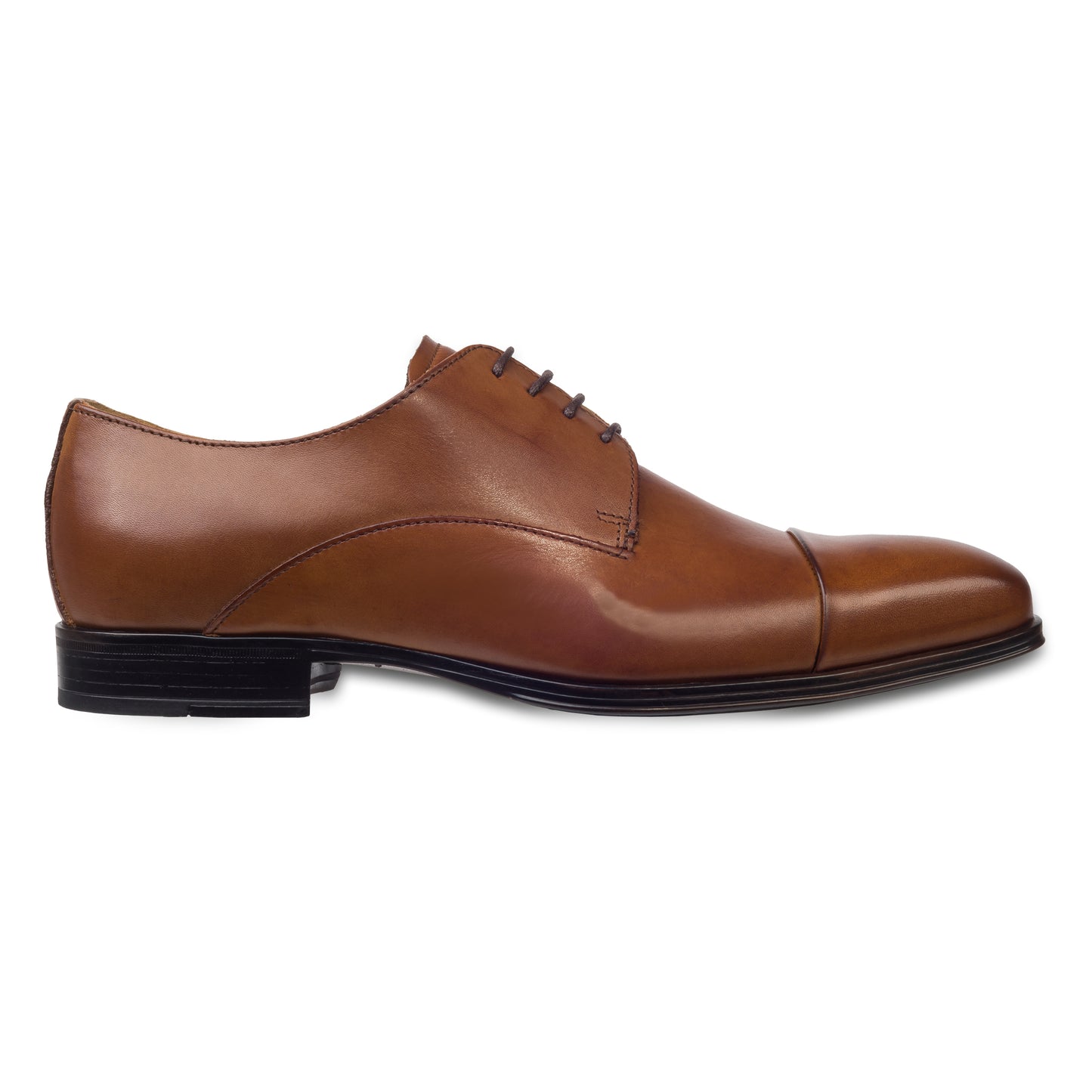 Nicola Benson Anzugschuh, Captoe Derby mittelbraun / cognac braun bei SISENTO scarpe & Co.