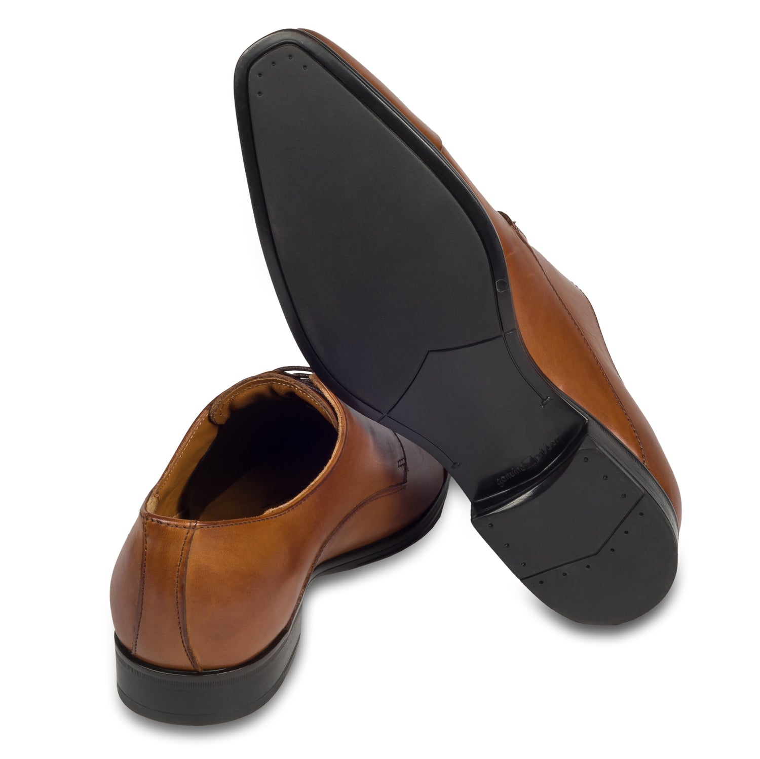 Nicola Benson Anzugschuh, Captoe Derby mittelbraun / cognac braun bei SISENTO scarpe & Co.